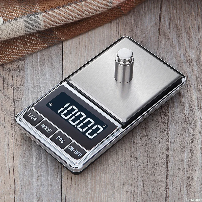 Elektronische Schmuckwaage, Grammwaage, 500 g/0,01 g, hohe Genauigkeit, Schmuck-Goldwaage, Mini-Taschenwaage, Küchengewichtswerkzeuge Image