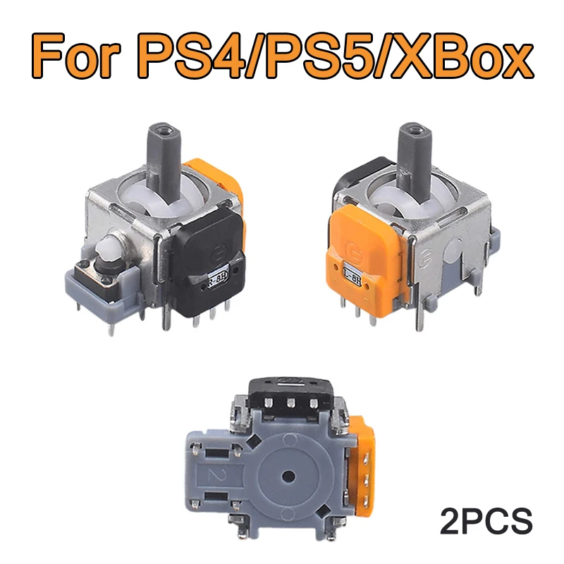 1 Paar Ersatz-Hall-Effekt-Joystick, 3D-Analog-Joystick für PS5, PS4, Xbox One, XSX-Controller, ThumbStick, Ersatzteile, Zubehör Image