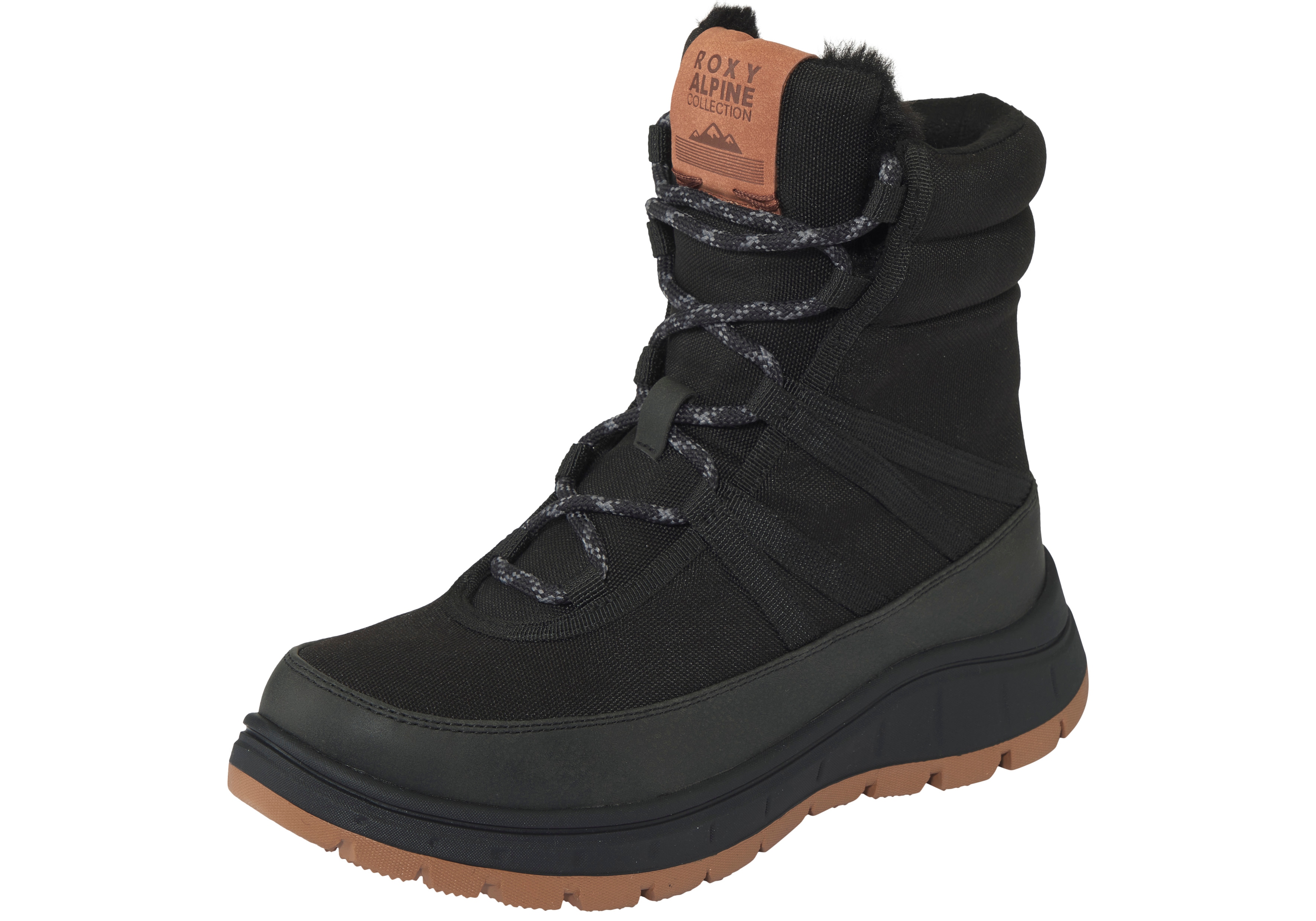 Winterboots ROXY "ALLYX", Damen, Gr. 39, schwarz, Synthetik, Schuhe Winterboots, Winterschuhe, Winterstiefel, Snowboots, wasserabweisend & gefüttert