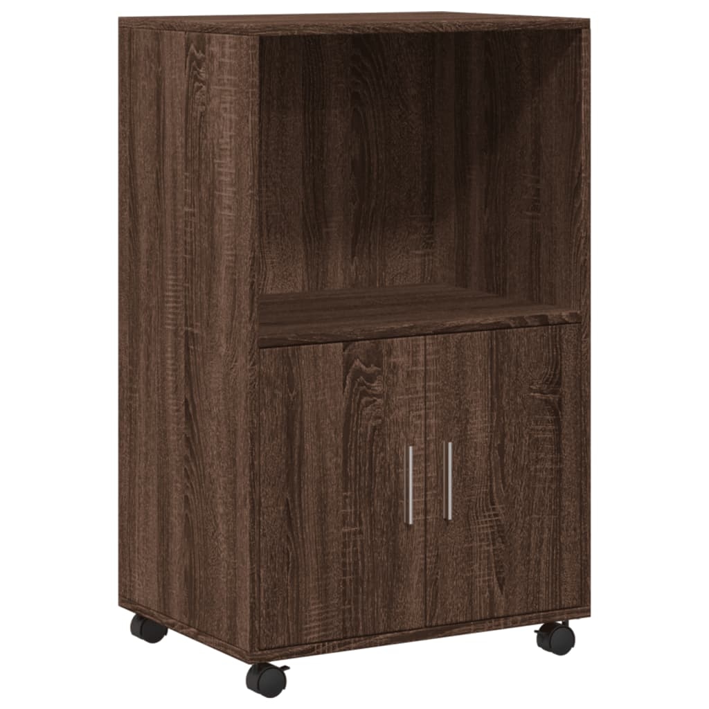 vidaXL Rollschrank Braun Eichen-Optik 55x40x91 cm Holzwerkstoff Image