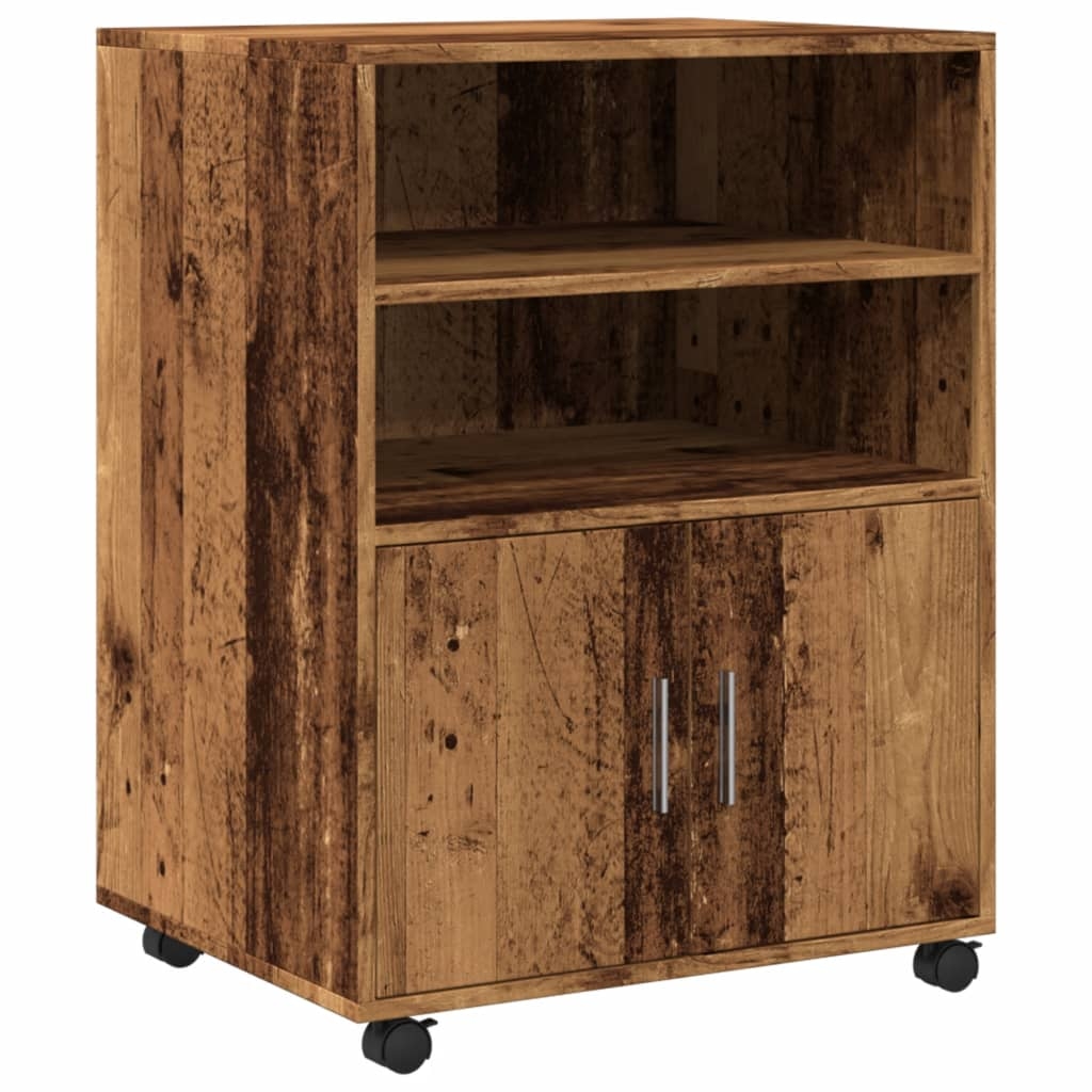 vidaXL Rollschrank Altholz-Optik 60x48x81 cm Holzwerkstoff Image