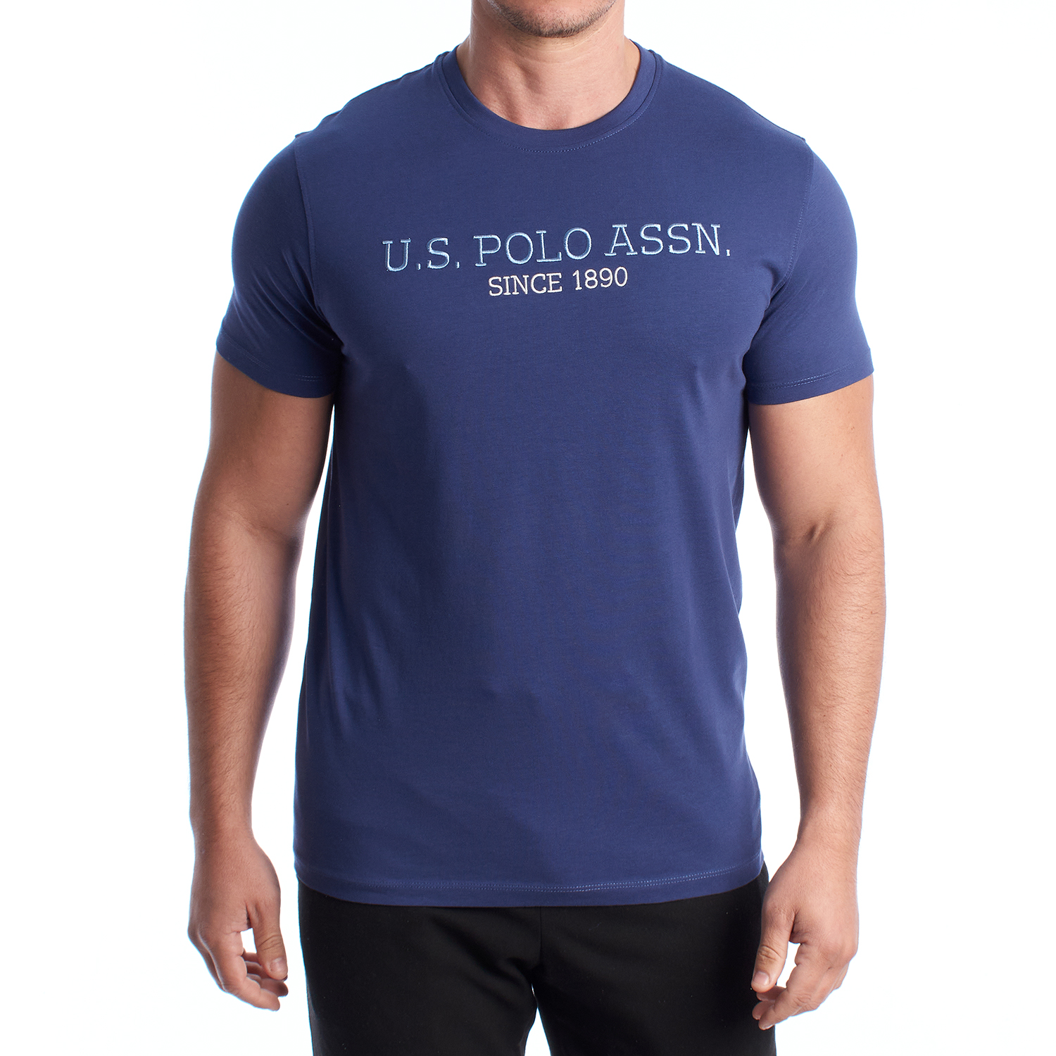 Herren-T-Shirt aus Baumwolle mit kurzen Ärmeln US42154022 Image