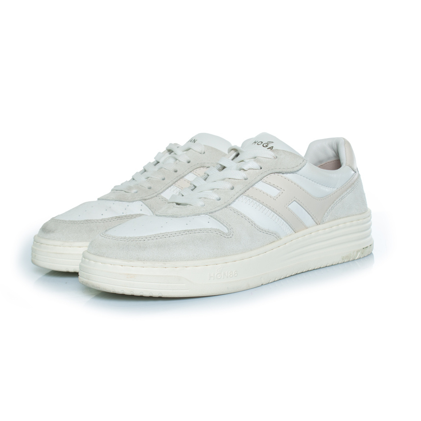 Hogan H630 Allaciato Sneaker aus Leder und Wildleder Image