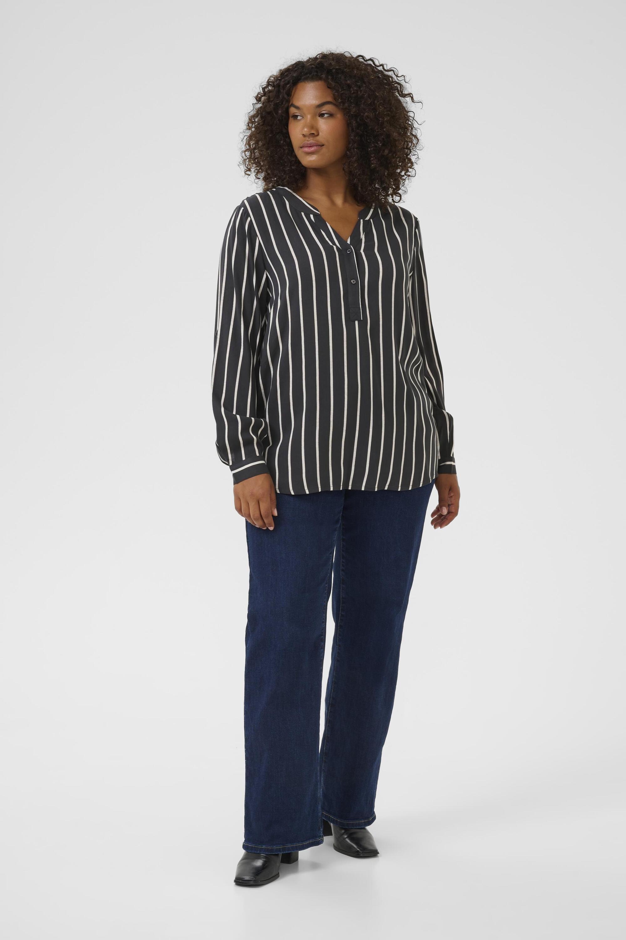 Langarm-Bluse KCsida Langarm-Bluse Regular fit dark grey Image