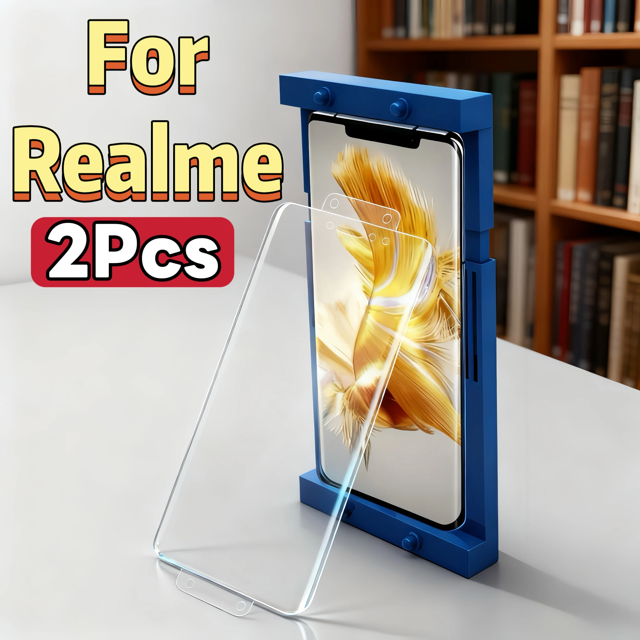 Hochauflösende Displayschutzfolien, kompatibel mit der Serien Realme 12 Pro, 10 Pro, 11 Pro, 13 Pro – kein gehärtetes Glas, Zweierpack Image