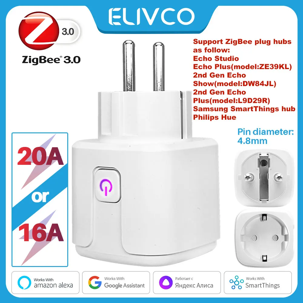 zigbee smart plug 20a