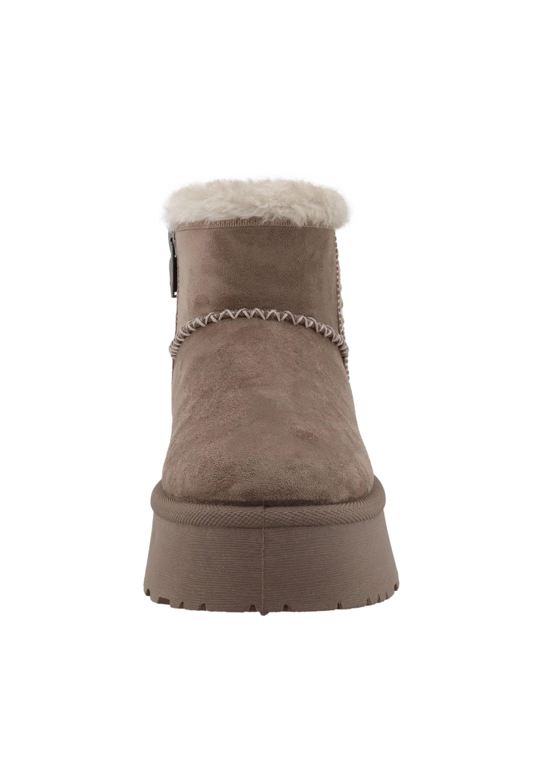 Stiefel TOM TAILOR "Tom Tailor Winter Boots", Damen, Gr. 41, mud, Polyester, unifarben, Schuhe Stiefel