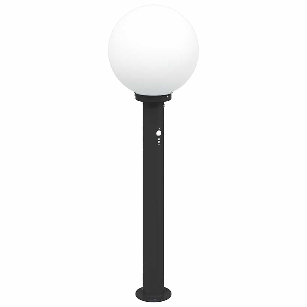 vidaXL Pollerleuchte mit Sensor 80 cm Schwarz IP44 Image