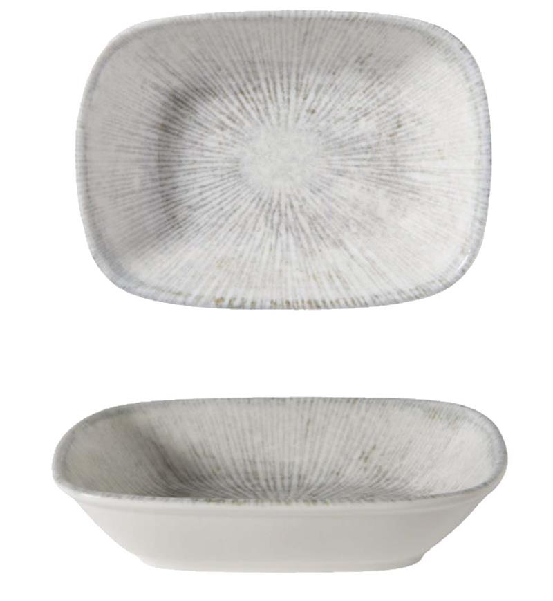 Arnim EO Professional Schale, Bone Porzellan, rechteckig, tief, 17x12cm, creme,Packung ( 12 Stück ) Image