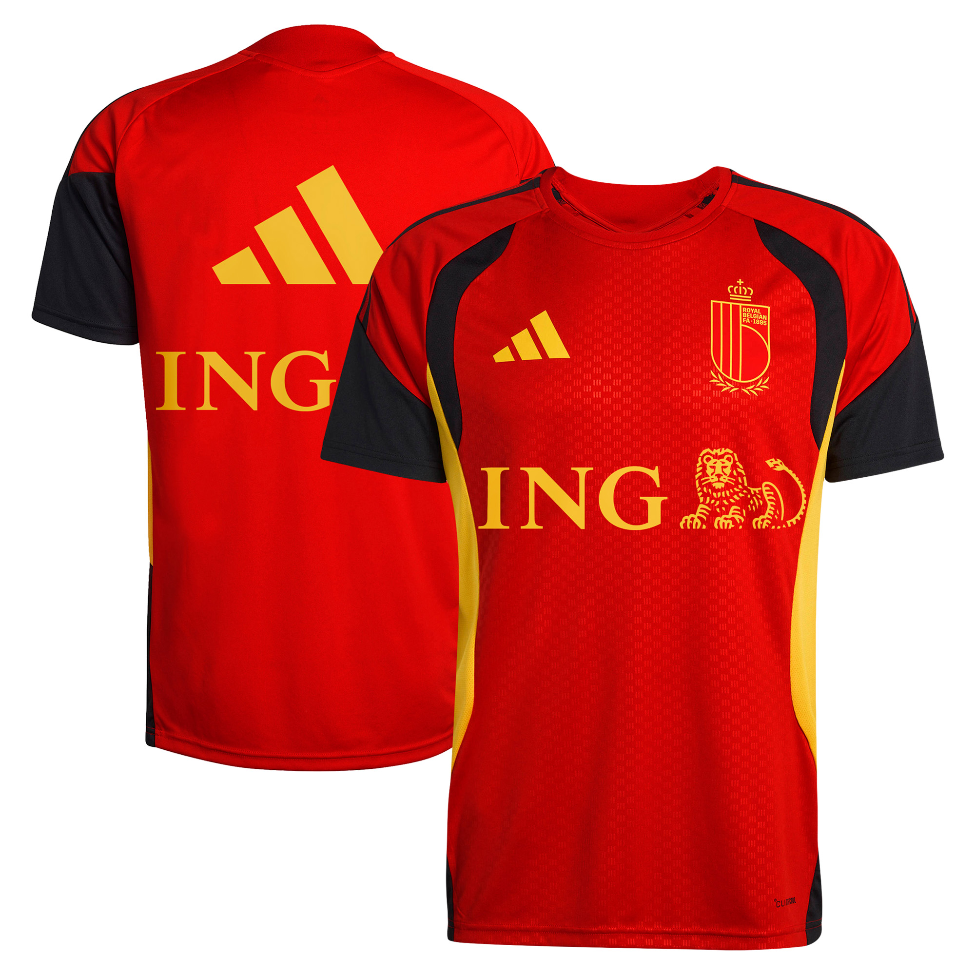Belgien adidas Trainingstrikot – Rot Image