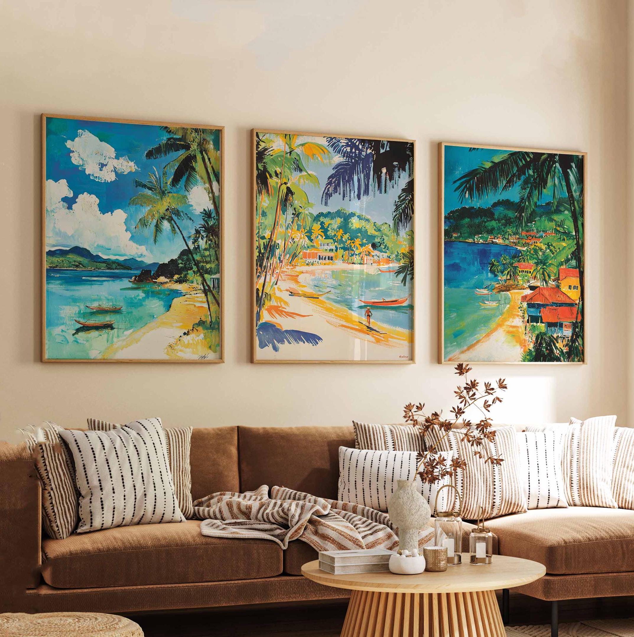 Set di 3 poster Filippine, stampe di viaggio Filippine, arte murale Filippine, set di stampe Filippine, decorazioni Filippine