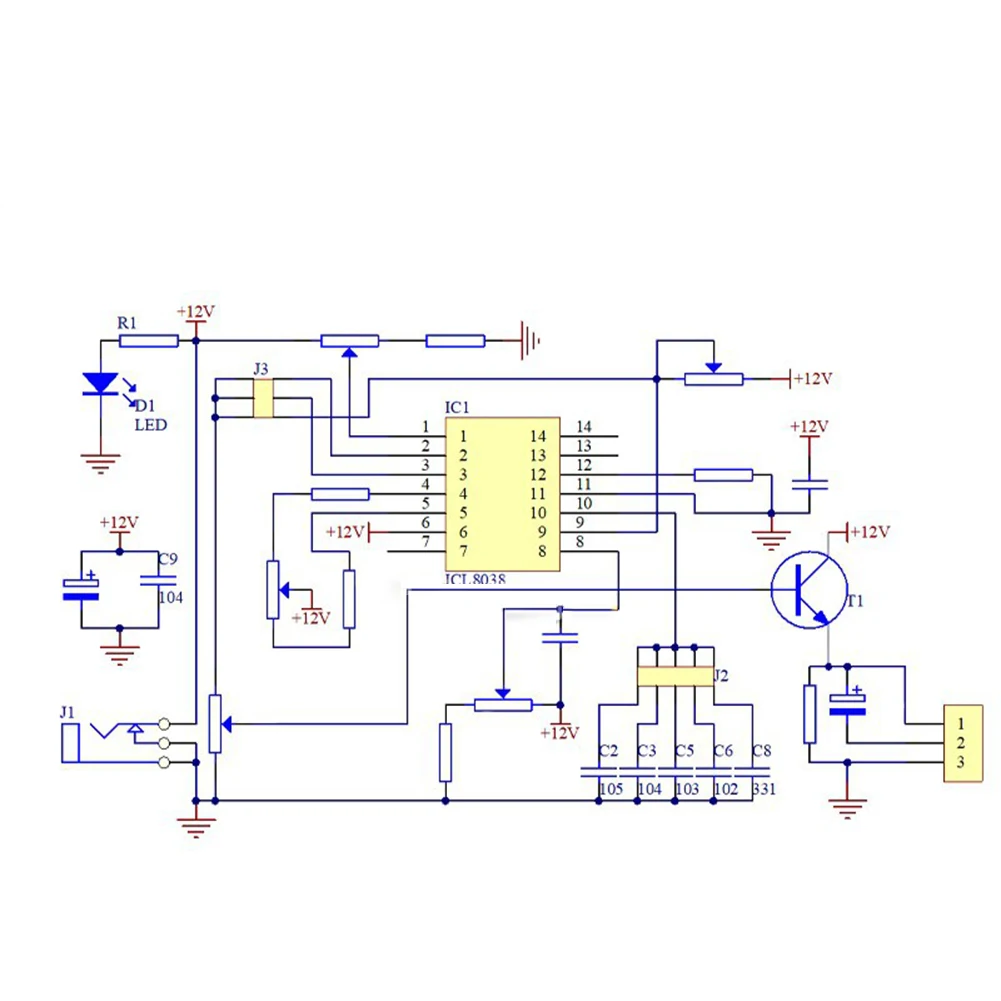 Multifunktions-Niederfrequenz-Signalgenerator ICL8038 Mehrwellenschweißen Elektronisches Schaltkreis-Experiment DIY-Experimentierkit Image