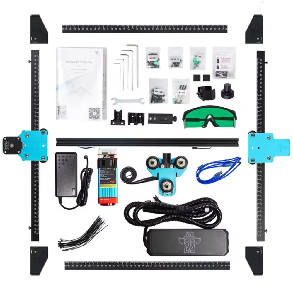 Twotrees TTS-10 TTS-55 Pro Metall-Lasergravur-Schneidemaschine für Holzwerkzeug, Metall, Acryl, CNC mit WLAN-Offline-Steuerung Image