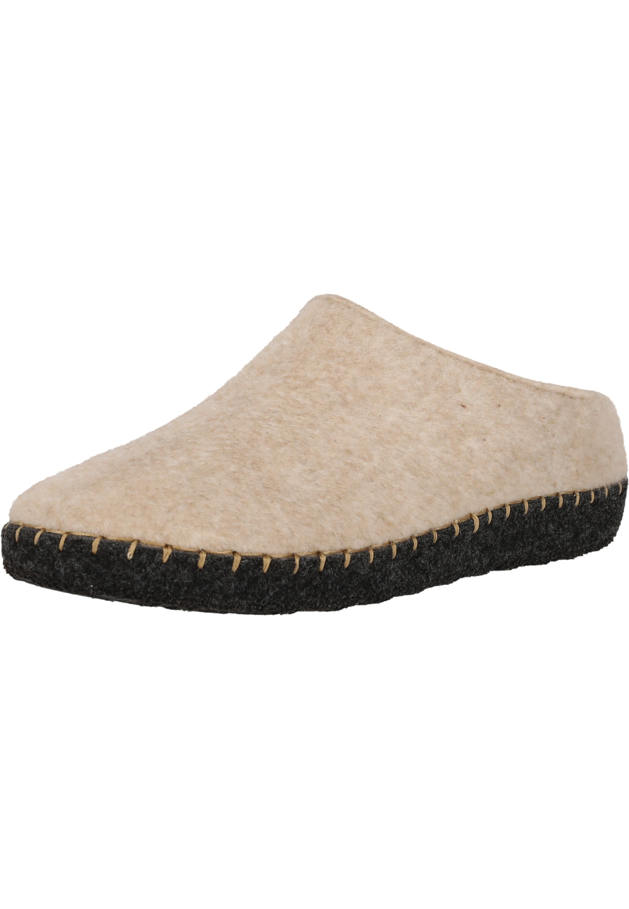 Hausschuh MOLS "Sinaka", Herren, Gr. 36, beige, Synthetik, Schuhe Hausschuh, im schlichten Design