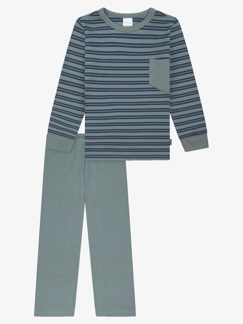 Schiesser Pyjama Jungen grün, 116 Image