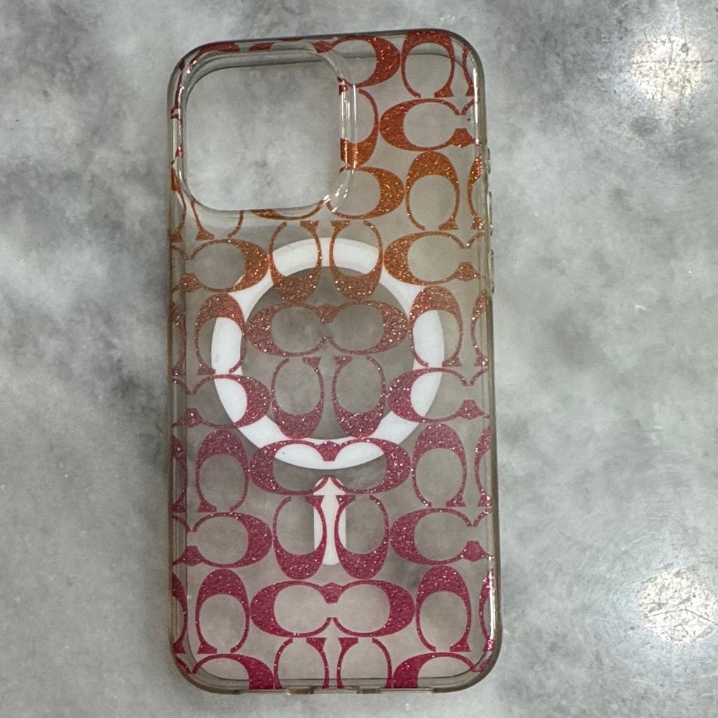 Coach Cell Phones & Accessories | Coach Gradient Phone Case | Color: Orange/Pink | Size: Os