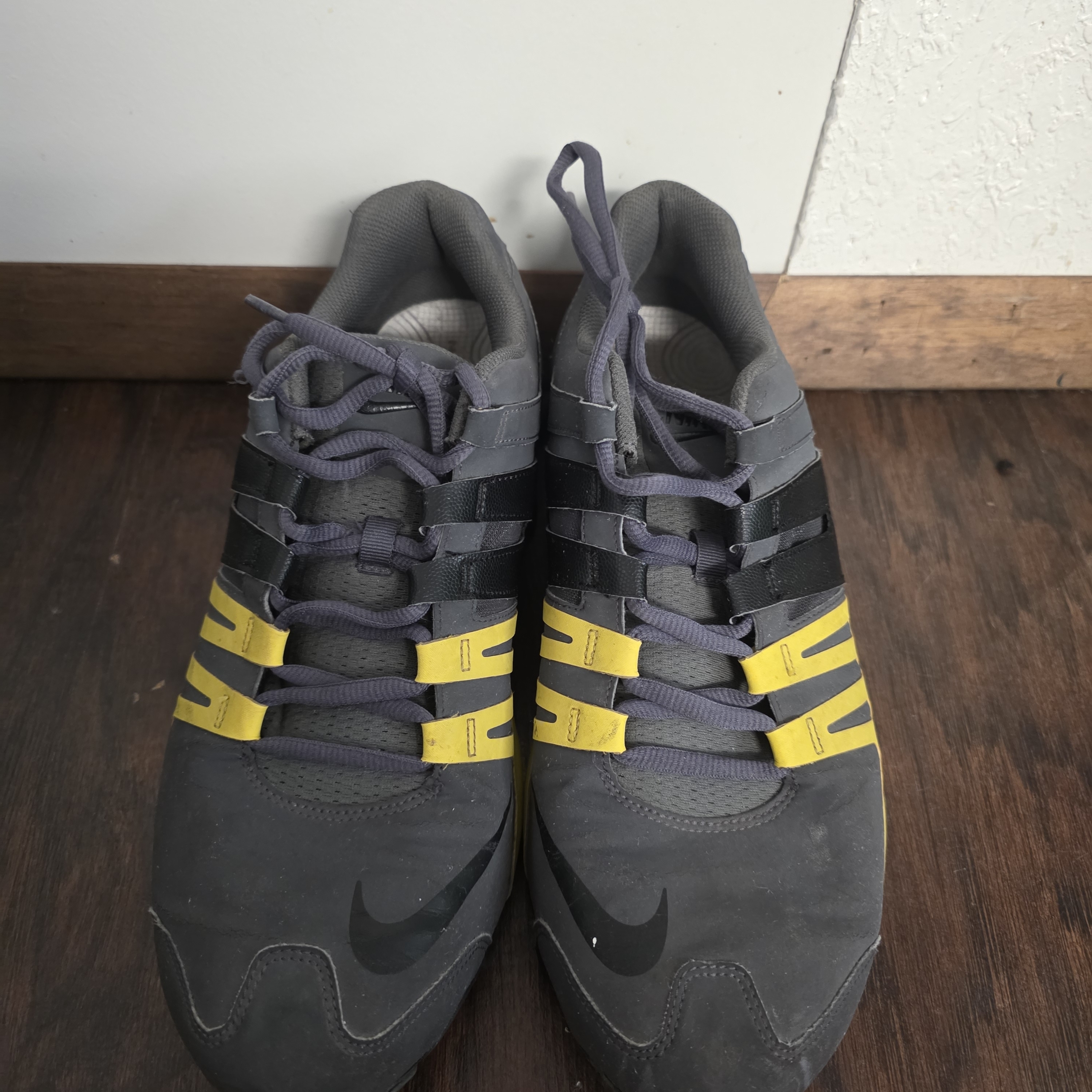 Nike Shoes | 2012 Men's Nike Shox Nz Livestrong Grey Maize Black Used Size 12 Very Rare Og | Color: Gray/Yellow | Size: 12