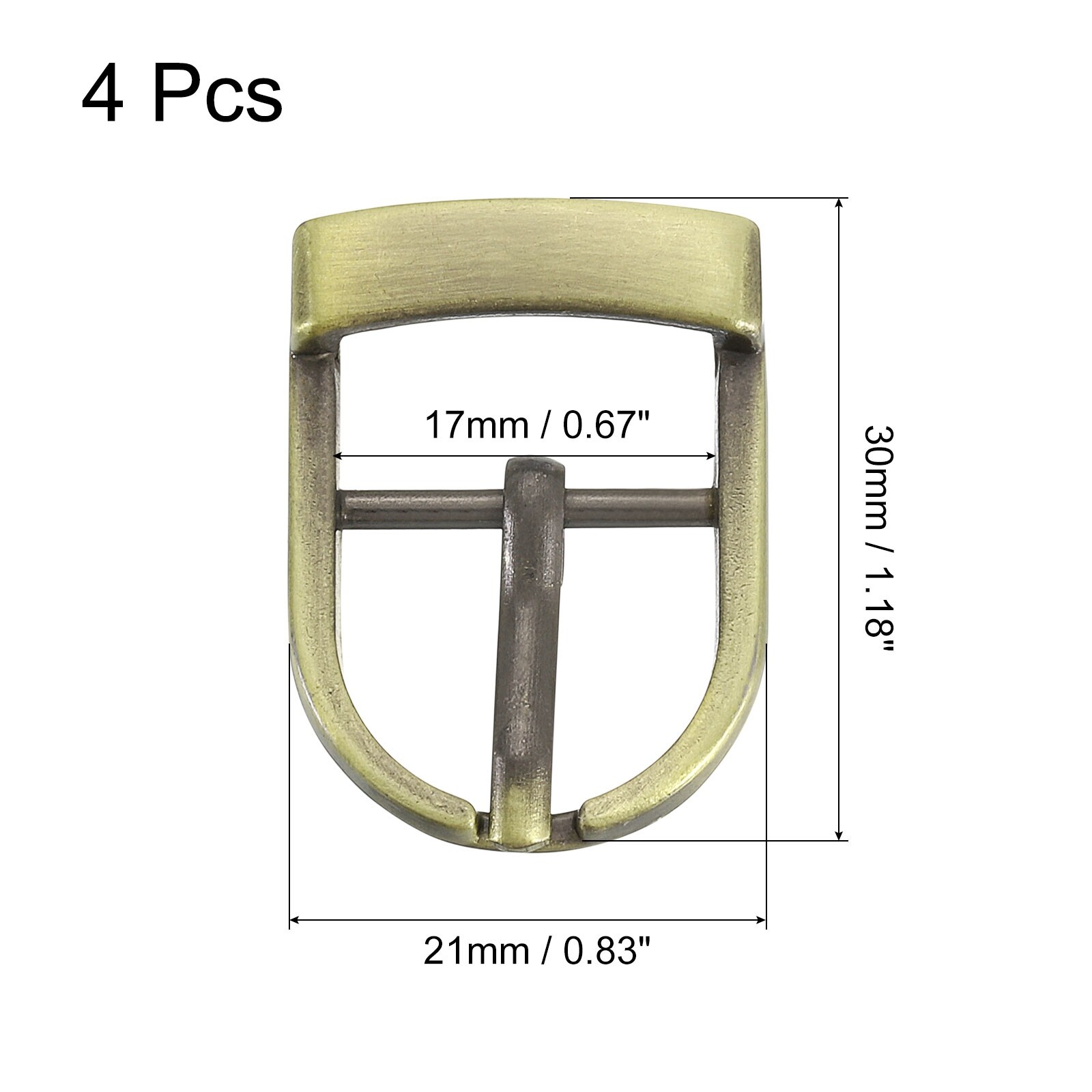 Metal Roller Buckle, Single Prong Belt Buckle Oval Center Bar Buckles for Leather Craft Accessories Belt