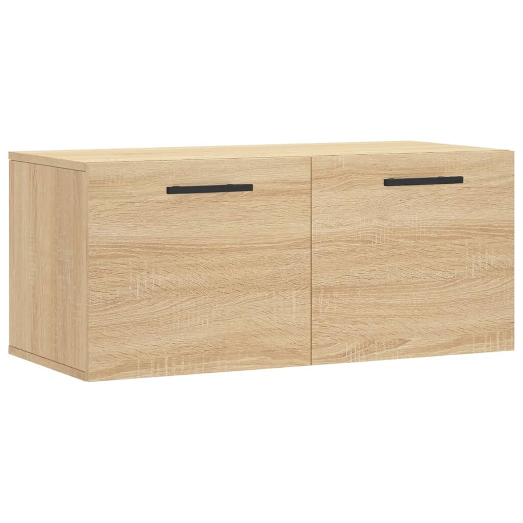vidaXL Wandschrank Sonoma-Eiche 80x36,5x35 cm Holzwerkstoff Image