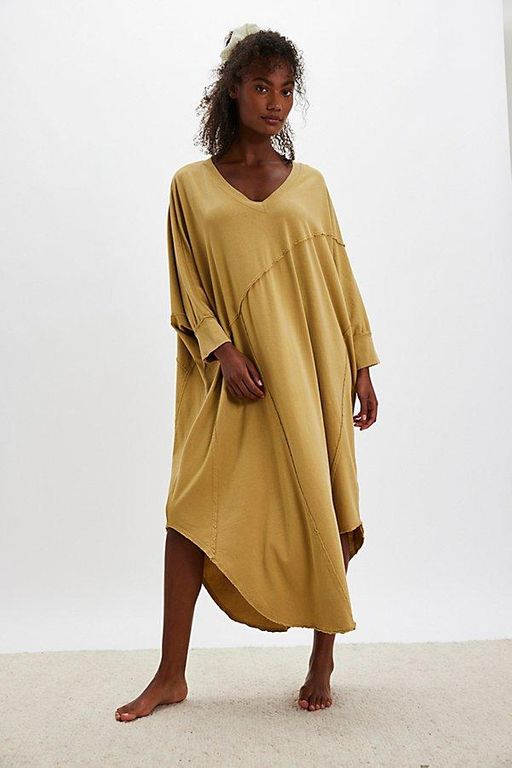 Dusk To Dawn Nightie - Metallic - Free People Nightwear