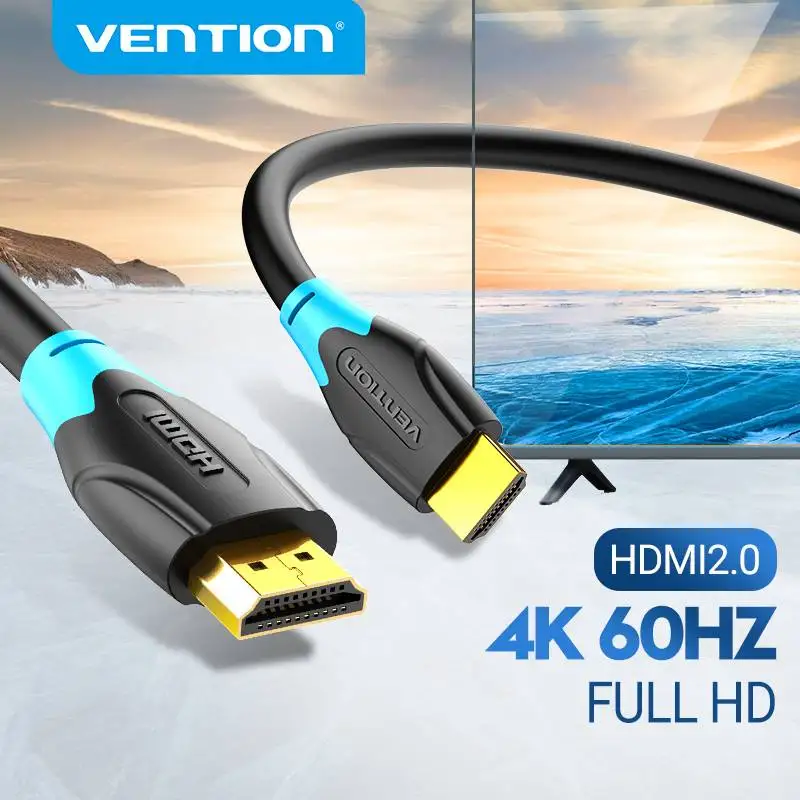 Vention Cavo HDMI 4K @ 60Hz 3m 5m HDMI 2.0 Cabo per Xiaomi Box PS4 Interruttore splitter HDMI Cavo audio video TV Apple Cavo HDMI 2.0