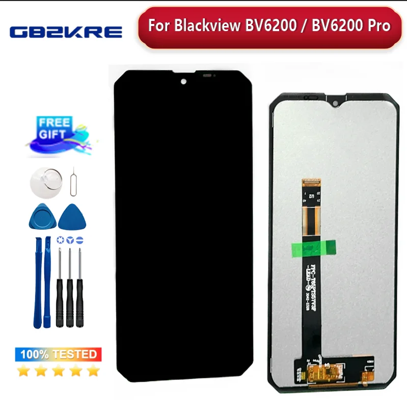6,58 "Für Blackview BV6200 / bv6200 Pro BV4800 LCD Display + Touch Screen Glas Panel Ersatz Für B V 6200 Pro LCD Image