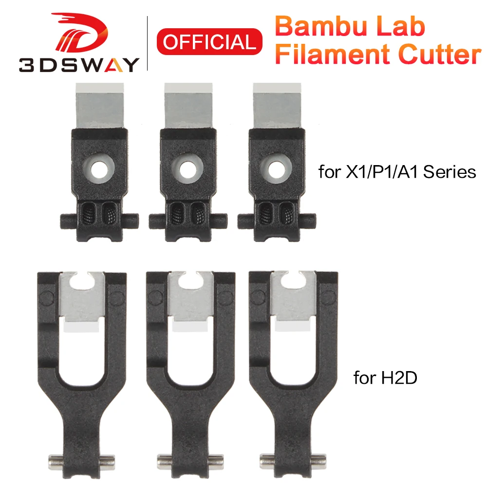 Für Bambu Lab X1/X1C/P1S/P1P/A1/A1 Mini Filament Cutter 3D Drucker H2S/H2D Filament Cutter Ersatzteile Für 3D Drucker Bambulab Image