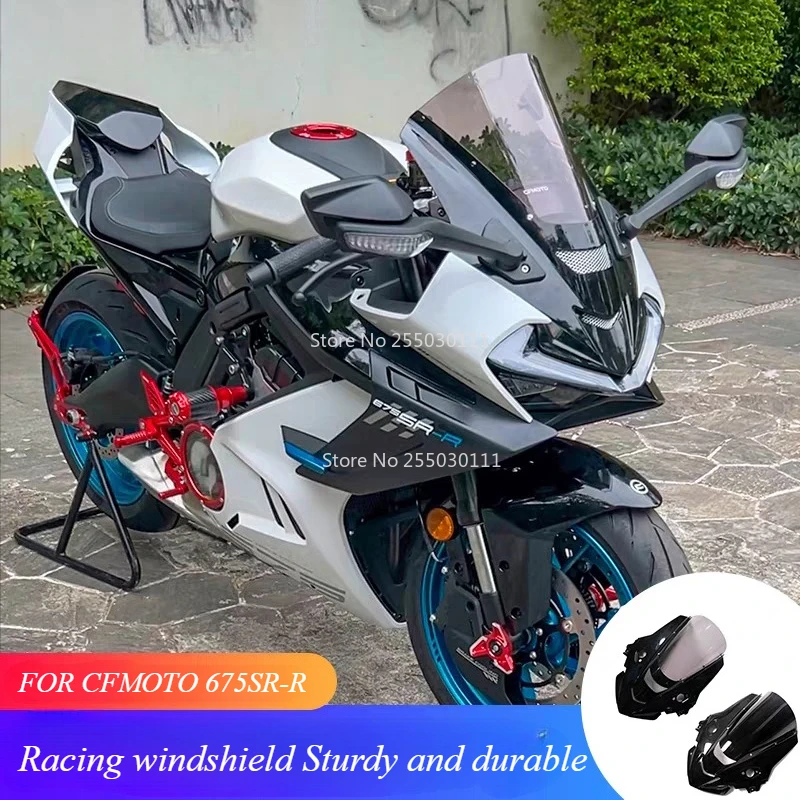 FÜR CFMOTO 675SR-R 675 SRR SR 675 675 SR 2025 Teile NEUE Motorräder Double Bubble Viser Windschutzscheibe Windschutz Windabweiser Image