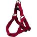 New Earth Adjustable Personalized Soy Comfort Wrap Dog Harness in Cranberry, Small, Red