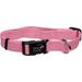 New Earth Adjustable Personalized Soy Dog Collar in Rose, Small, Pink