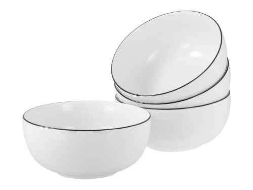 CreaTable AllRound Black Line Buddha Bowl 4-tlg Porzellan Image