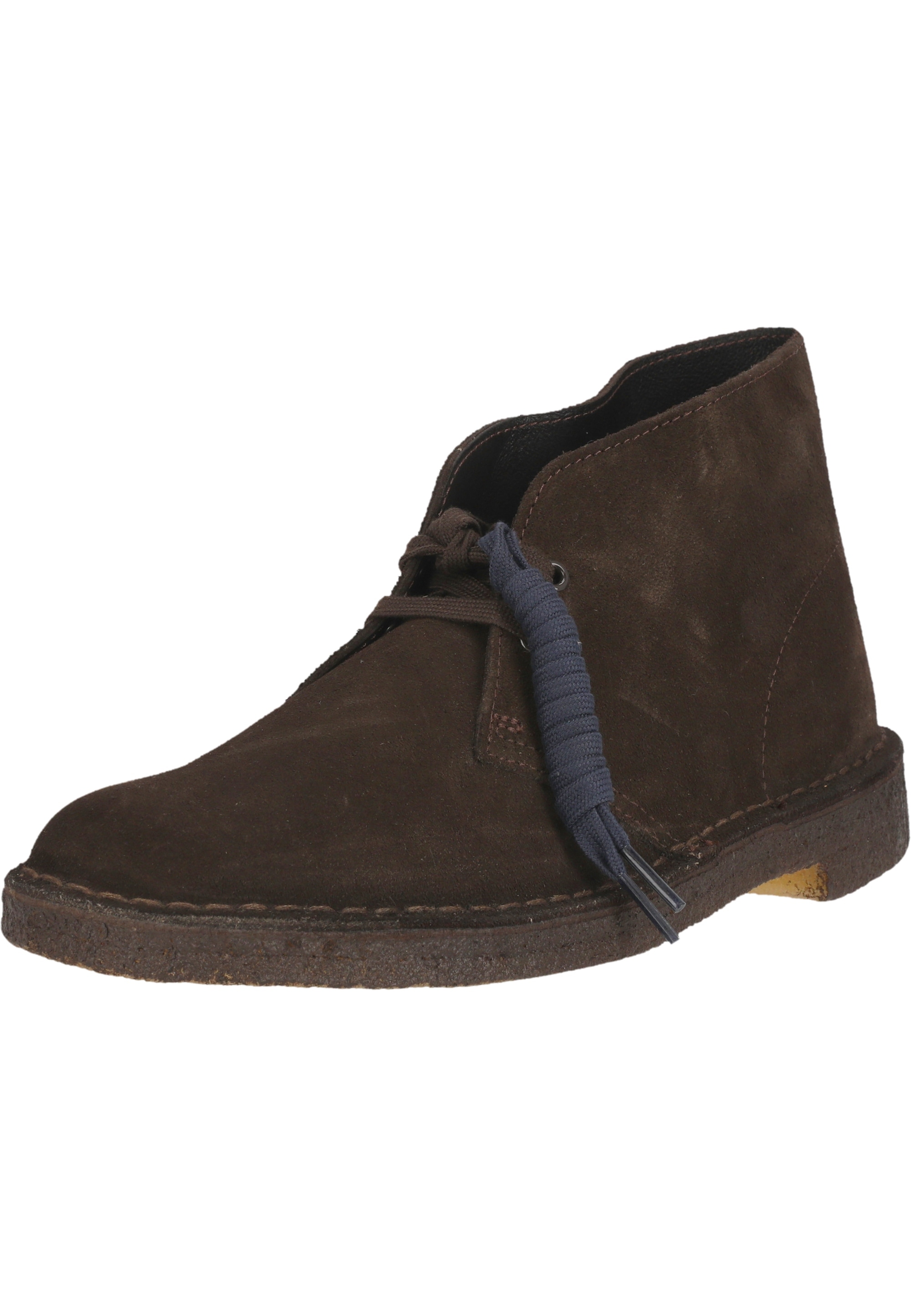 Stiefelette CLARKS "Desert Boot", Herren, Gr. 47, braun, Leder, Schuhe Stiefelette, aus hochwertigem Wildleder