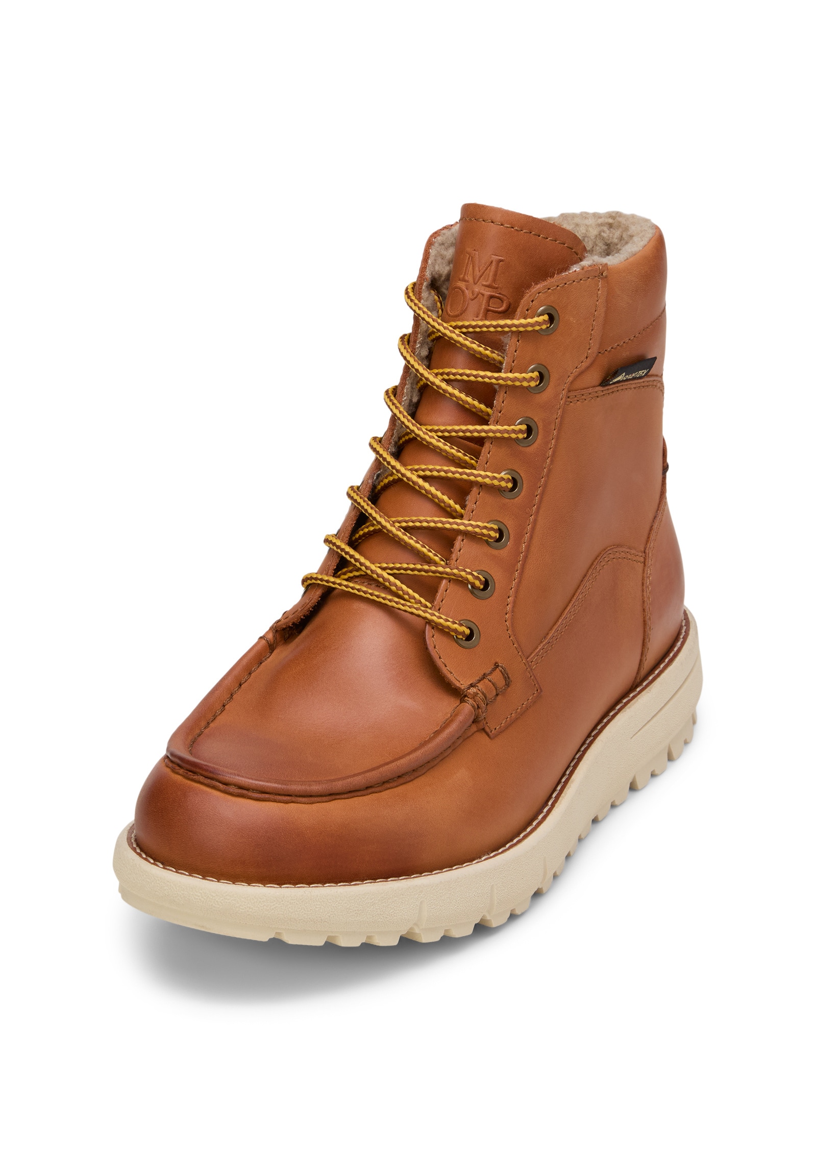 Stiefelette MARC O'POLO "mit Gore-Tex ePE Membran", Damen, Gr. 43, cognac, Obermaterial: 100% Leder (Rind), unifarben, Schuhe Stiefelette