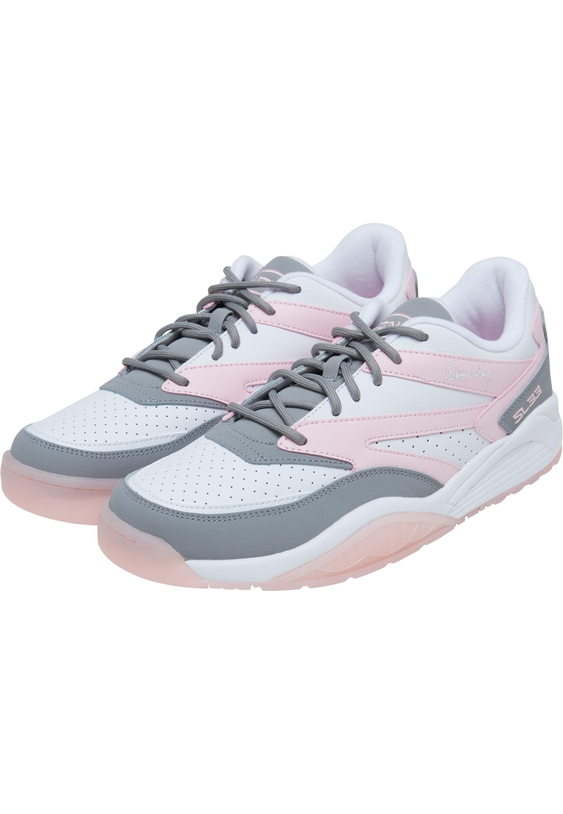 Trainingsschuh EWING "Ewing EWING SL 33 Valentine`s Day", Damen, Gr. 5, wild dove, cherry blossom, weiß, Leder, Schuhe