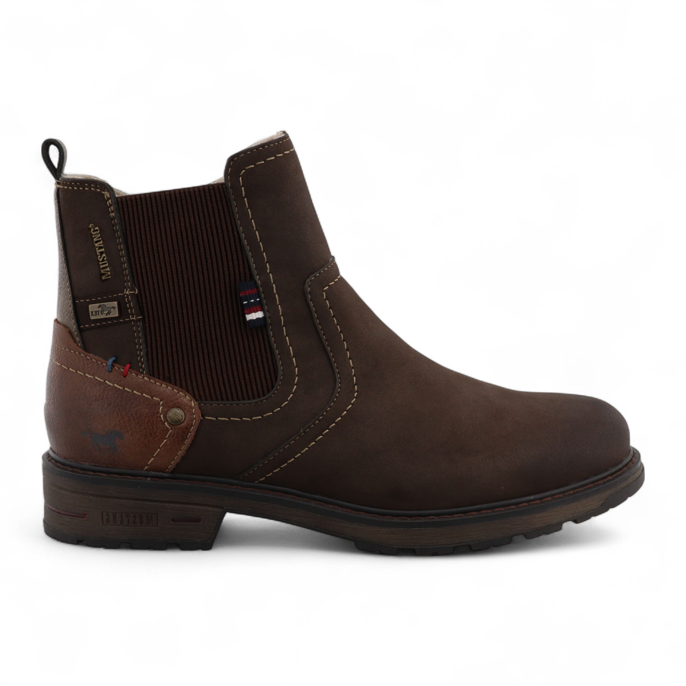 Mustang Herren-Chelsea-Stiefeletten, wasserabweisend, Mokka-Braun Image