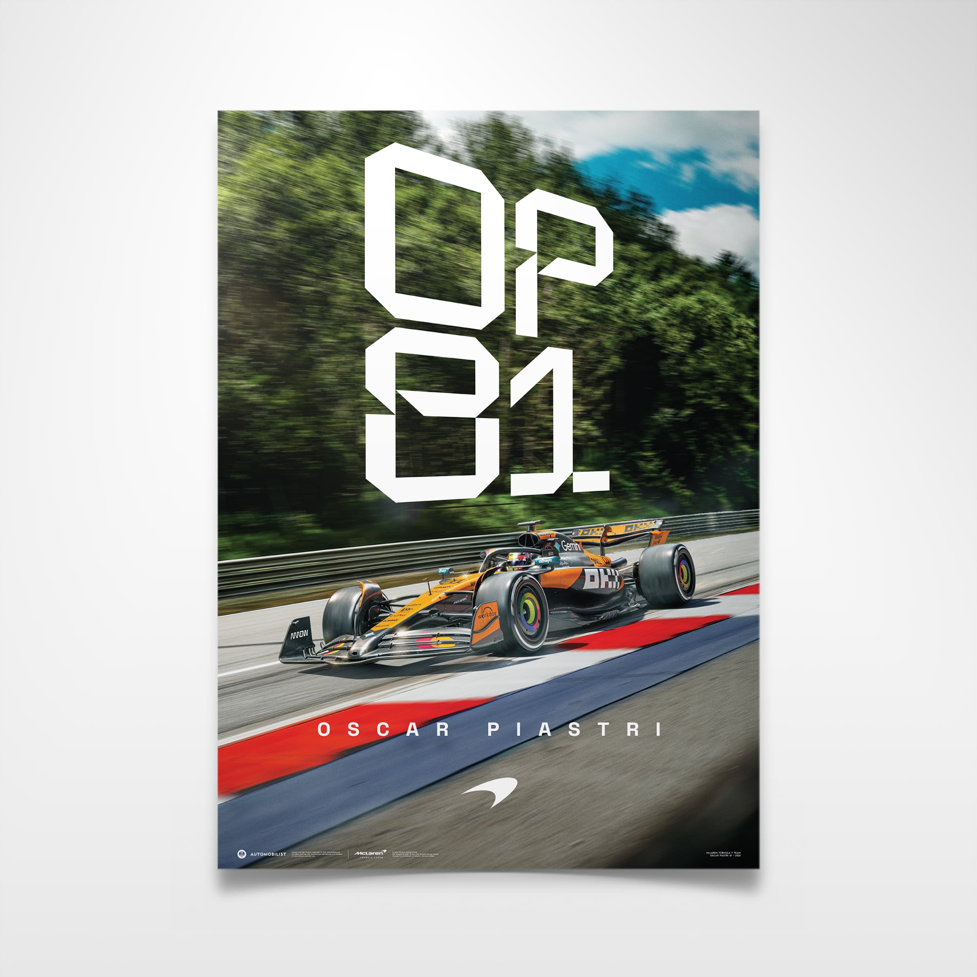 Affiche McLaren L'Ascension d'Oscar Piastri 81 - No Gender Taille: One Size Only