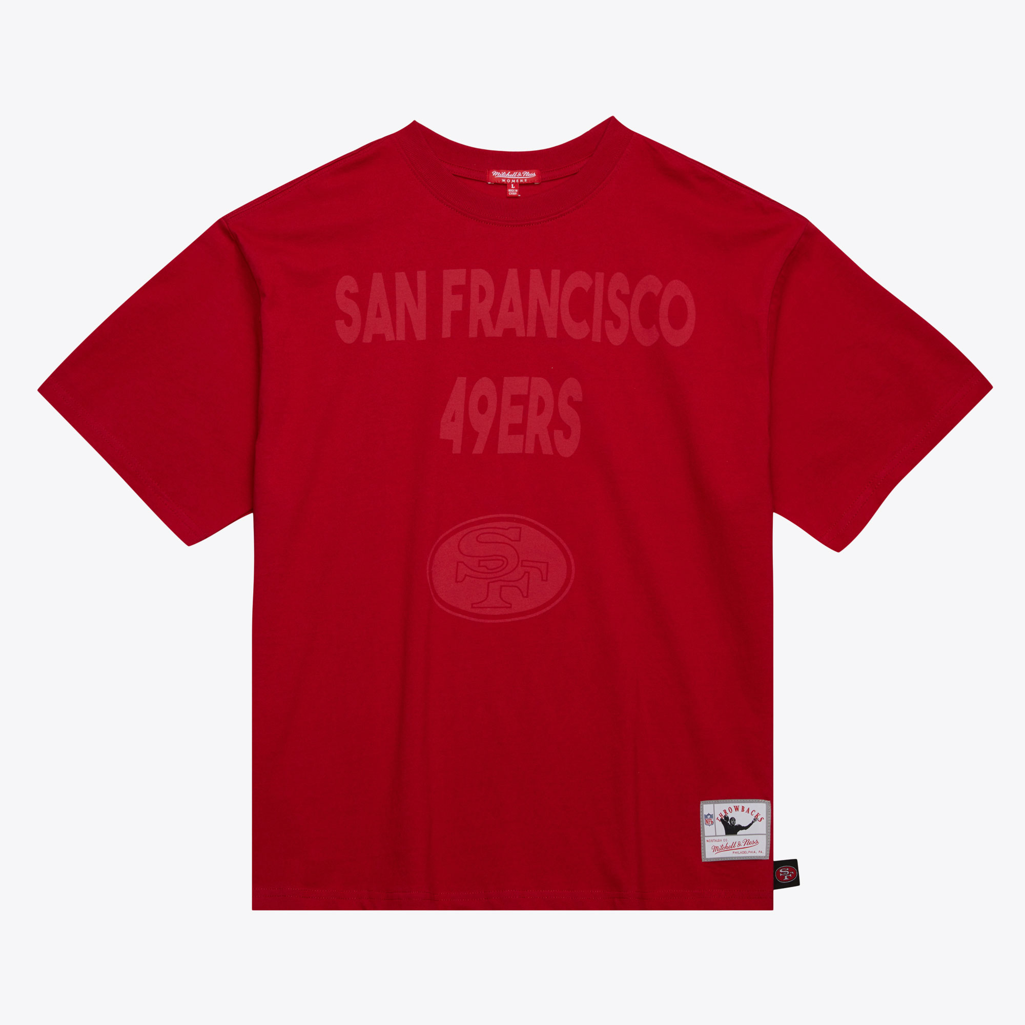 San Francisco 49ers Mitchell & Ness Boyfriend T-Shirt 2.0 - Damen Image