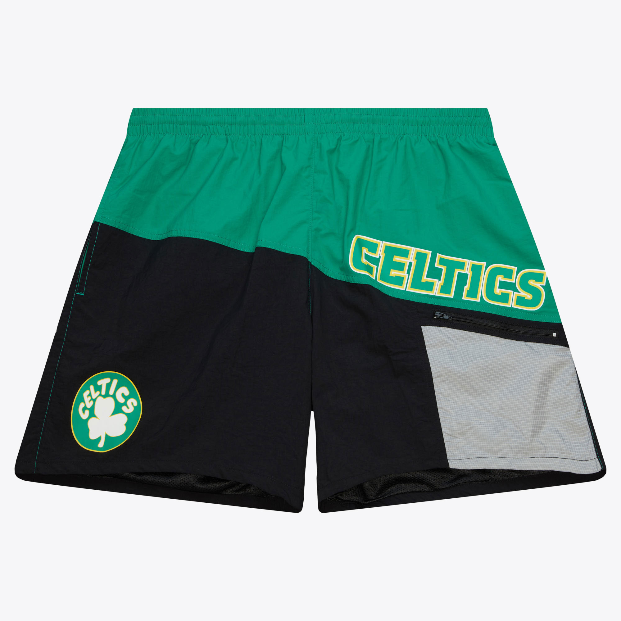 Boston Celtics Mitchell & Ness Nylon-Utility-Shorts Image