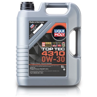 Liqui Moly 5 L Top Tec 4310 0W-30 Motoröl [Hersteller-Nr. 3736] Image