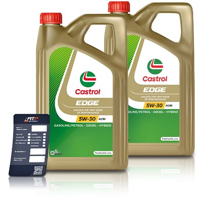 Castrol 10 L EDGE 5W-30 A5/B5 + Ölwechsel-Anhänger [Hersteller-Nr. 15F685] Image