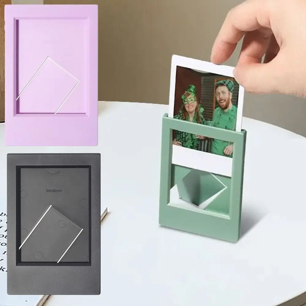 Fujifilm Instax Mini Fashion 7,6 cm großer Fotorahmen, vertikaler bunter Mini-Filmrahmen, Kunst-Fotodisplay, Desktop-Dekor, Bilderhalter Image