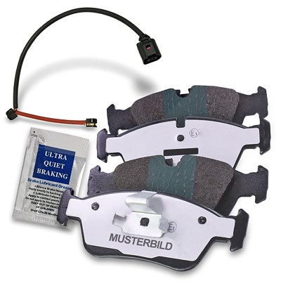 Atec Satz Bremsbeläge +Warnkontakt Vorderachse [Hersteller-Nr. 40577103] für Mercedes-Benz Image