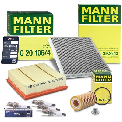 Mann-filter Inspektionspaket Set C [Hersteller-Nr. 41109392] für Opel