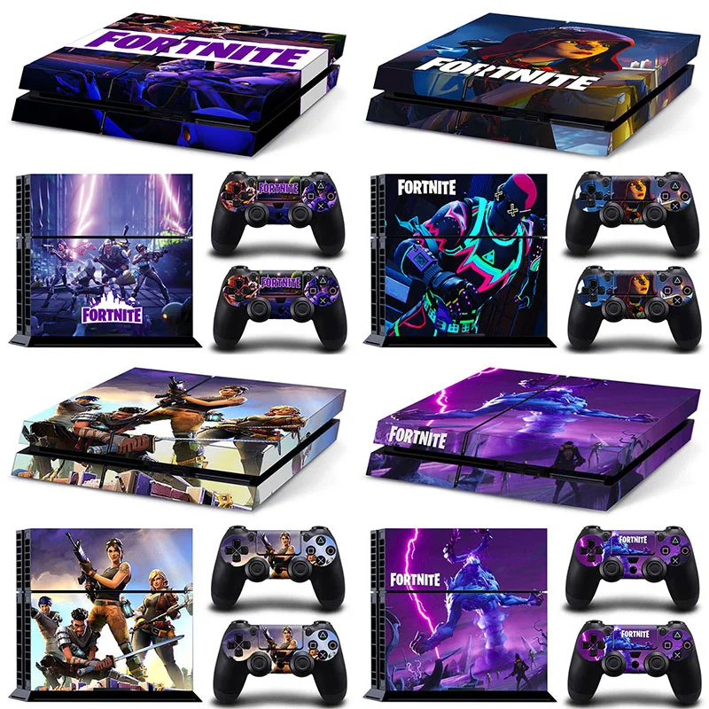 Fortnite Game Console Stickers for PS4 Anime Color Decals for PlayStation 4 Controller Gamepad Full Body Film Skin Kids Gift