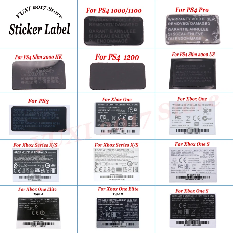 Game Console Label Stickers Are Suitable For PS4 Series PS3 And Xbox One Xbox Series S/X Xbox One S Xbox One Elite