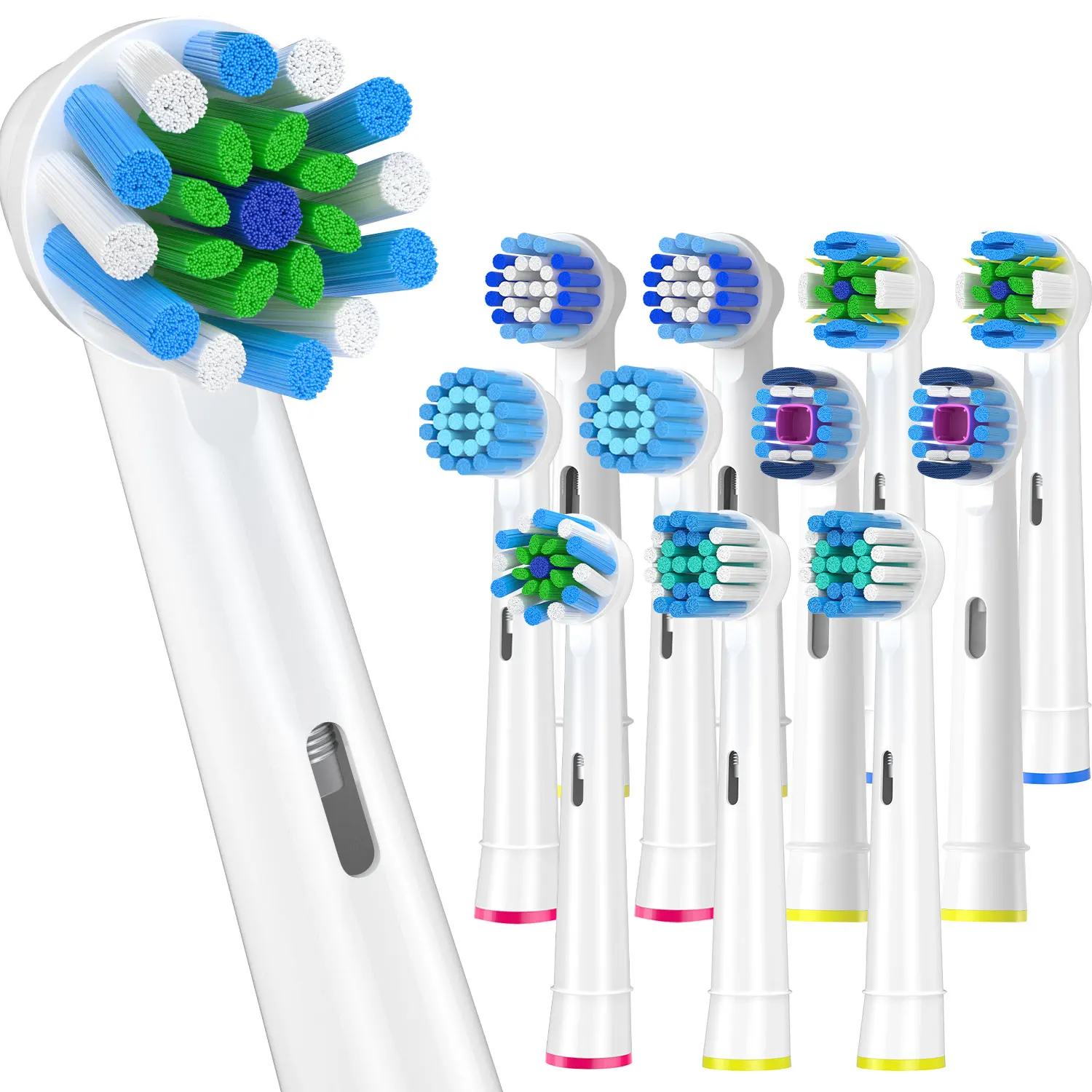 Ersatzbürstenkopf-Nachfüllung für Oral B Braun Zahnbürsten Sensitive Precision Clean Standard Floss Bürstendüsen für Oralb Image