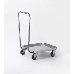 Tournus Edelstahl Tablettwagen 500x500mm Image