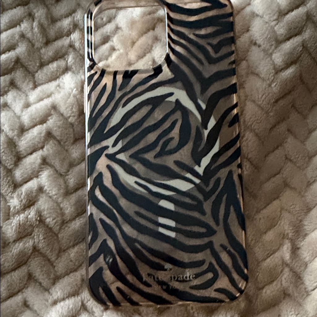 Kate Spade Cell Phones & Accessories | Kate Spade Wild Stripe Phone Case - Black And Tan | Color: Black/Tan | Size: 13 Pro Max
