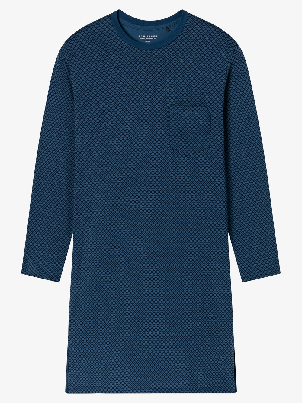 Schiesser Nachthemd Herren blau, 50 Image