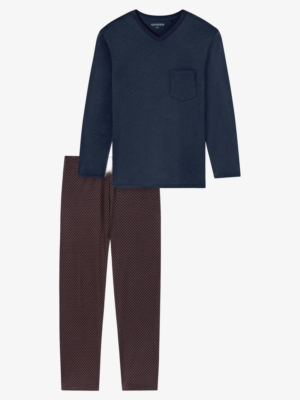 Schiesser Pyjama Herren marine, 52 Image